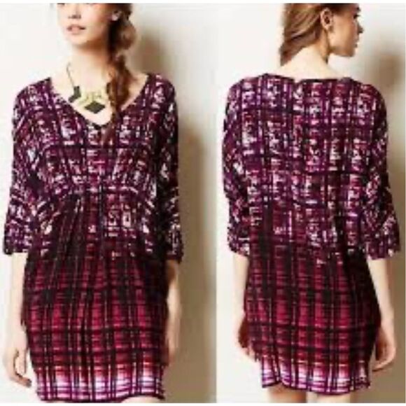 Anthropologie Dresses & Skirts - Anthropologie Maeve Petal Palette Tunic Dress Dolman Sleeves Women’s X-Small